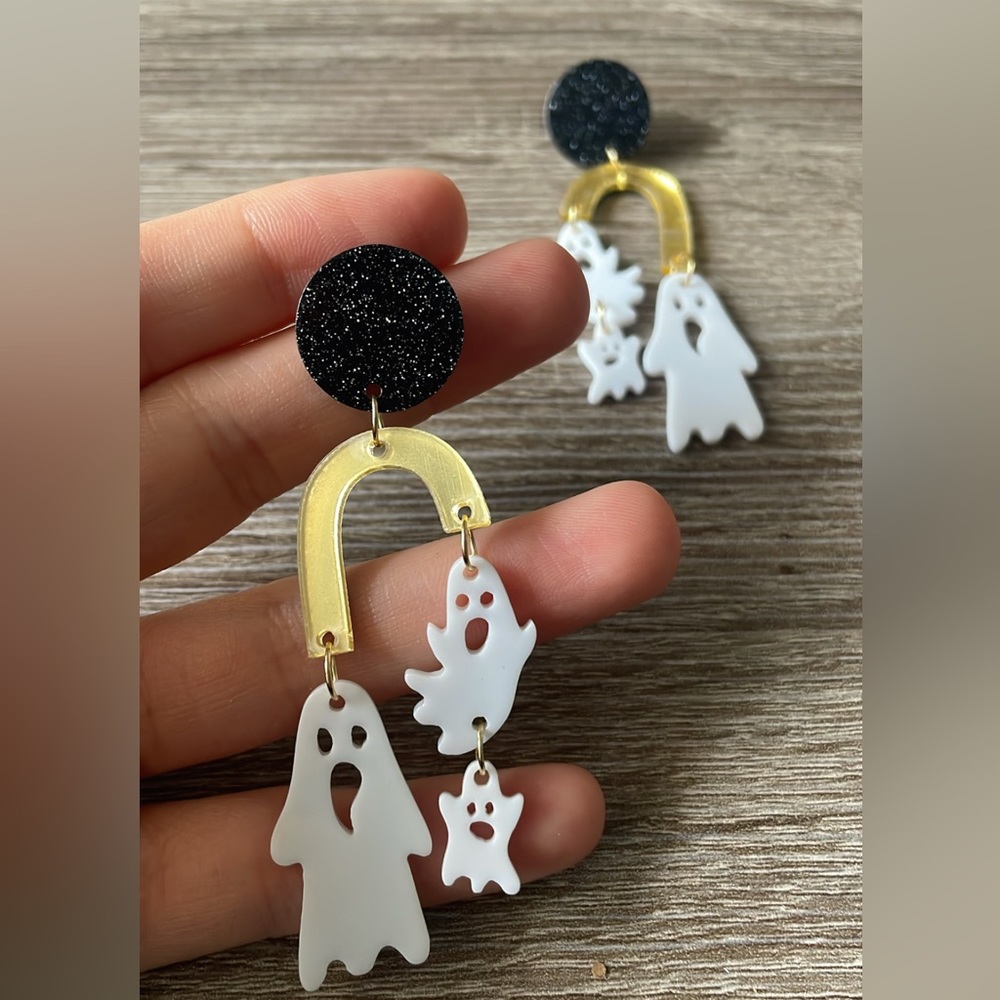 Halloween drop earrings - Picture 3 of 4